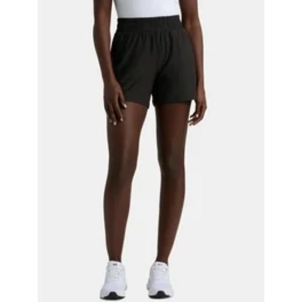 Athletic Works Butter Core Women's Black Athletic Shorts Size Medium 8-10